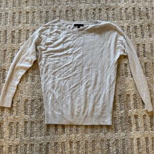 Banana Republic Light Gray Textured Sweater